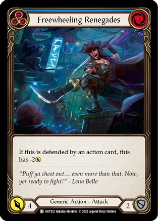 Freewheeling Renegades (Blue) (OUT212) [Outsiders] - Deck Out Gaming