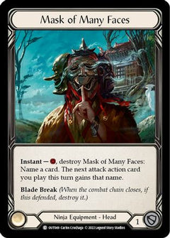Mask of Many Faces (OUT049) [Outsiders] Rainbow Foil - Deck Out Gaming