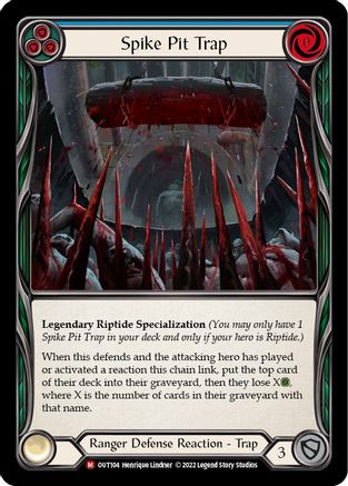 Spike Pit Trap (OUT104) [Outsiders] Rainbow Foil - Deck Out Gaming