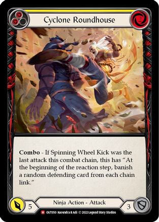 Cyclone Roundhouse (OUT050) [Outsiders] Rainbow Foil - Deck Out Gaming
