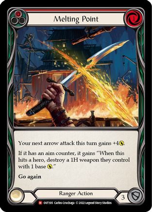 Melting Point (OUT105) [Outsiders] Rainbow Foil - Deck Out Gaming