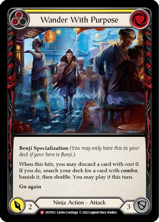 Wander With Purpose (OUT053) [Outsiders] Rainbow Foil - Deck Out Gaming
