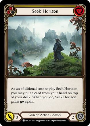 Seek Horizon (Yellow) (OUT217) [Outsiders] - Deck Out Gaming