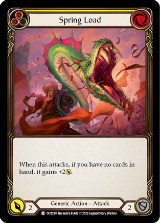 Spring Load (Yellow) (OUT220) [Outsiders] - Deck Out Gaming