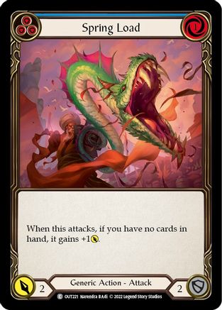 Spring Load (Blue) (OUT221) [Outsiders] - Deck Out Gaming