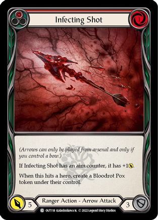Infecting Shot (Red) (OUT118) [Outsiders] Rainbow Foil - Deck Out Gaming