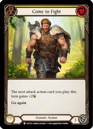 Come to Fight (Yellow) (OUT223) [Outsiders] - Deck Out Gaming