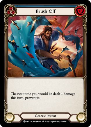 Brush Off (Blue) (OUT230) [Outsiders] - Deck Out Gaming