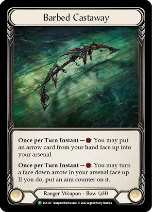 Barbed Castaway - LGS129 (LGS129) [Flesh and Blood: Promo Cards] Cold Foil - Deck Out Gaming