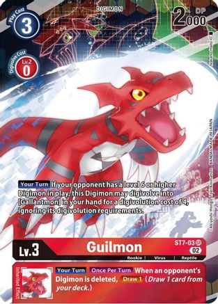 Guilmon (Alternate Art) (ST7-03) [Starter Deck 14: Beelzemon Advanced Deck Set] - Deck Out Gaming