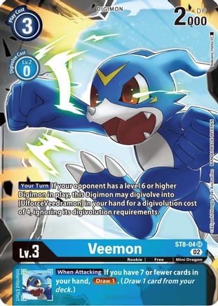 Veemon (Alternate Art) (ST8-04) [Starter Deck 14: Beelzemon Advanced Deck Set] Foil - Deck Out Gaming