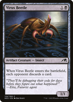 Virus Beetle (128) [Kamigawa: Neon Dynasty] - Deck Out Gaming