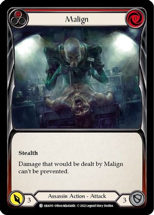 Malign (Red) (ARA010) [Blitz Deck: Outsiders - Arakni] - Deck Out Gaming