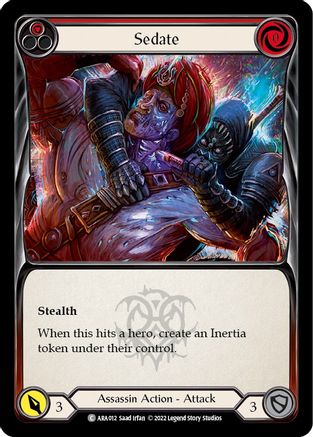 Sedate (Red) (ARA012) [Blitz Deck: Outsiders - Arakni] - Deck Out Gaming