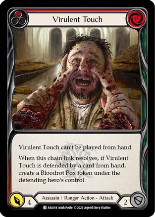 Virulent Touch (Red) (ARA014) [Blitz Deck: Outsiders - Arakni] - Deck Out Gaming
