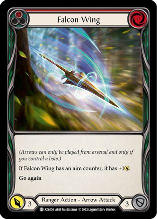 Falcon Wing (Red) (AZL008) [Blitz Deck: Outsiders - Azalea] - Deck Out Gaming