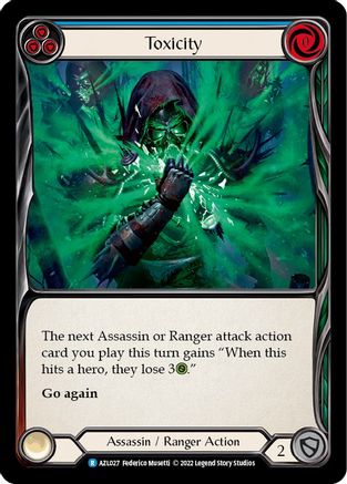 Toxicity (Blue) (AZL027) [Blitz Deck: Outsiders - Azalea] - Deck Out Gaming