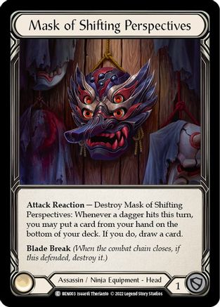 Mask of Shifting Perspectives (BEN003) [Blitz Deck: Outsiders - Benji] - Deck Out Gaming