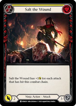 Salt the Wound (Yellow) (BEN020) [Blitz Deck: Outsiders - Benji] - Deck Out Gaming