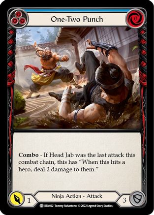 One-Two Punch (Blue) (BEN022) [Blitz Deck: Outsiders - Benji] - Deck Out Gaming