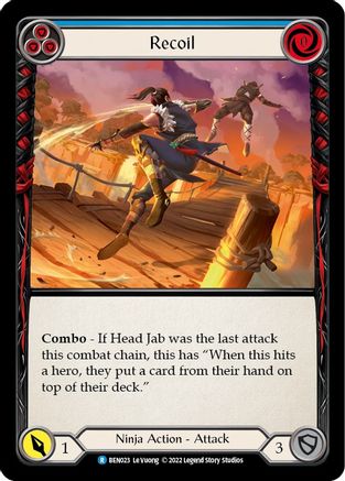 Recoil (Blue) (BEN023) [Blitz Deck: Outsiders - Benji] - Deck Out Gaming