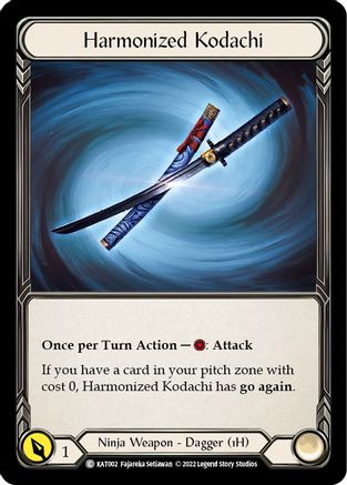 Harmonized Kodachi (KAT002) [Blitz Deck: Outsiders - Katsu] - Deck Out Gaming