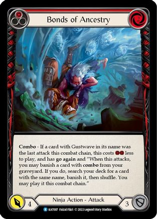 Bonds of Ancestry (Red) (KAT007) [Blitz Deck: Outsiders - Katsu] - Deck Out Gaming