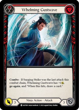 Whelming Gustwave (Red) (KAT009) [Blitz Deck: Outsiders - Katsu] - Deck Out Gaming