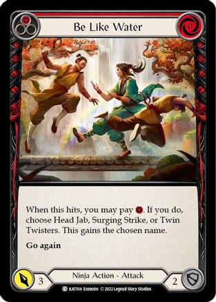 Be Like Water (Red) (KAT014) [Blitz Deck: Outsiders - Katsu] - Deck Out Gaming