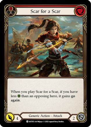 Scar for a Scar (Red) (KAT015) [Blitz Deck: Outsiders - Katsu] - Deck Out Gaming
