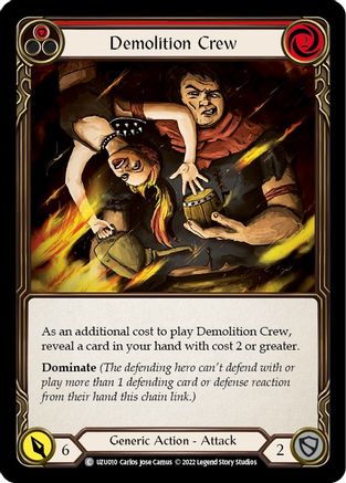 Demolition Crew (Red) (UZU010) [Blitz Deck: Outsiders - Uzuri] - Deck Out Gaming
