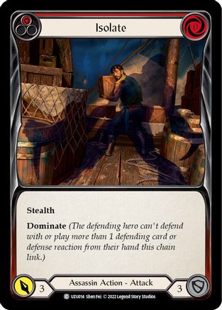 Isolate (Red) (UZU014) [Blitz Deck: Outsiders - Uzuri] - Deck Out Gaming
