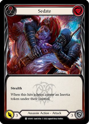 Sedate (Red) (UZU015) [Blitz Deck: Outsiders - Uzuri] - Deck Out Gaming