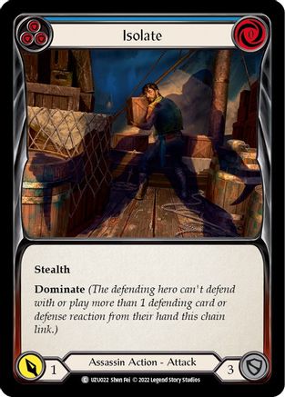 Isolate (Blue) (UZU022) [Blitz Deck: Outsiders - Uzuri] - Deck Out Gaming