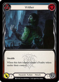 Wither (Blue) (UZU025) [Blitz Deck: Outsiders - Uzuri] - Deck Out Gaming