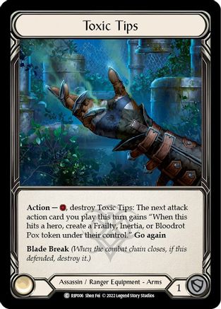 Toxic Tips (RIP006) [Blitz Deck: Outsiders - Riptide] - Deck Out Gaming