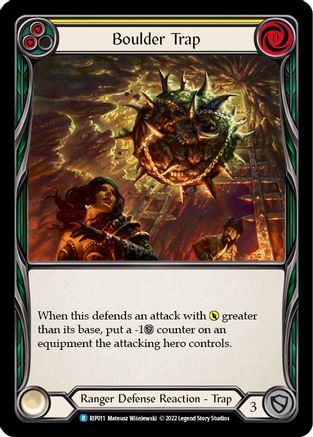 Boulder Trap (Yellow) (RIP011) [Blitz Deck: Outsiders - Riptide] - Deck Out Gaming