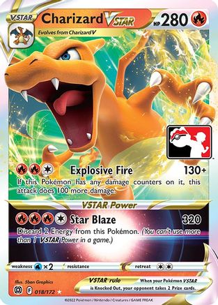 Charizard VSTAR (18) [Prize Pack Series Cards] Holofoil - Deck Out Gaming