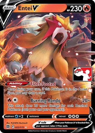 Entei V (22) [Prize Pack Series Cards] Holofoil - Deck Out Gaming