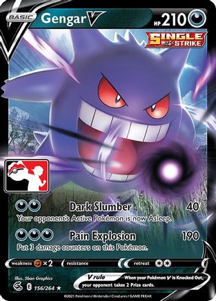 Gengar V (156) [Prize Pack Series Cards] Holofoil - Deck Out Gaming