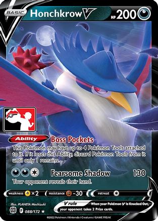 Honchkrow V (88) [Prize Pack Series Cards] Holofoil - Deck Out Gaming