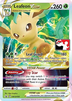 Leafeon VSTAR (SWSH195) [Prize Pack Series Cards] Holofoil - Deck Out Gaming