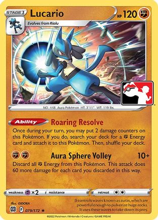 Lucario - 079/172 (79) [Prize Pack Series Cards] - Deck Out Gaming