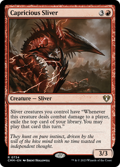 Capricious Sliver (734) [Commander Masters] - Deck Out Gaming