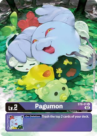 Pagumon (Alternate Art) (ST6-01) [Starter Deck 14: Beelzemon Advanced Deck Set] Foil - Deck Out Gaming