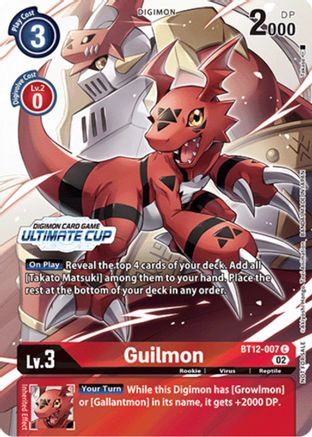 Guilmon (Ultimate Cup) (BT12-007) [Across Time] - Deck Out Gaming