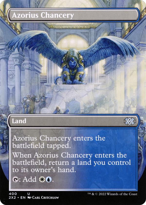 Azorius Chancery (Borderless) (400) [Double Masters 2022] foil - Deck Out Gaming