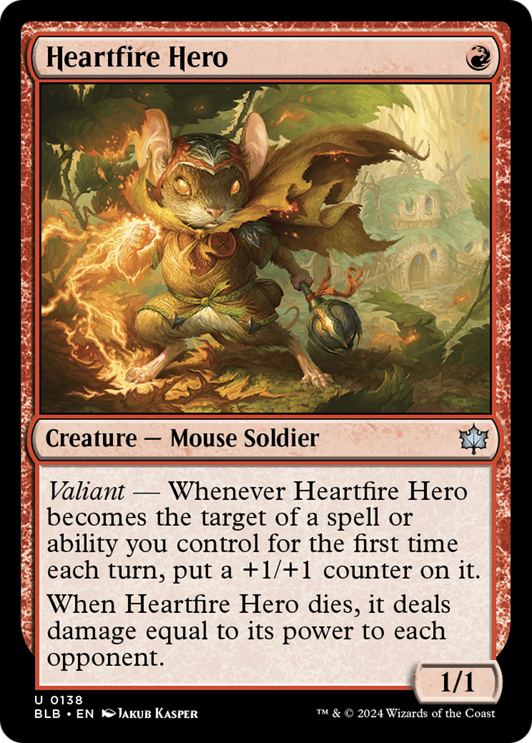 Heartfire Hero (138) [Bloomburrow] foil - Deck Out Gaming