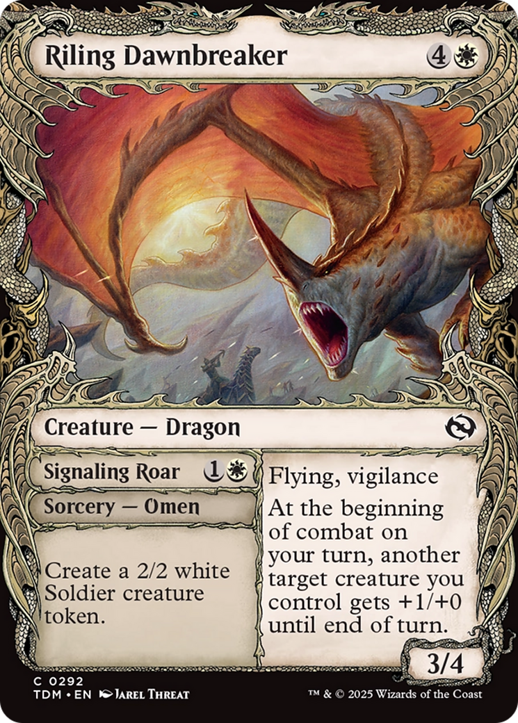 Riling Dawnbreaker (Showcase) (292) [Tarkir: Dragonstorm] foil - Deck Out Gaming