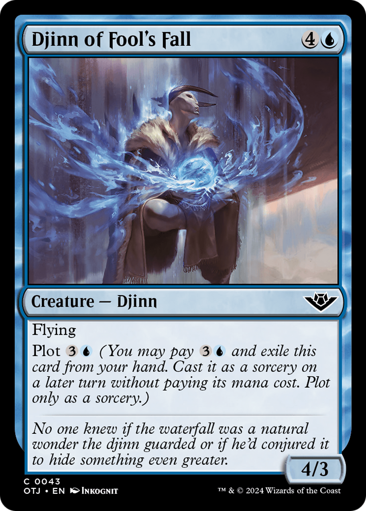 Djinn of Fool's Fall (43) [Outlaws of Thunder Junction] - Deck Out Gaming
